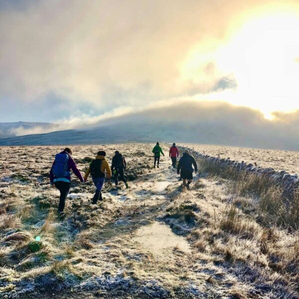 People walking on The Schiil, The Cheviots