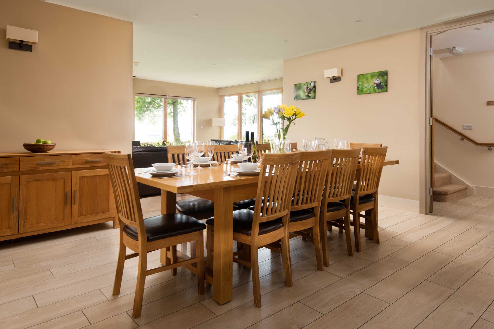 Table laid with crockery, cutlery and glasses - Vesta View