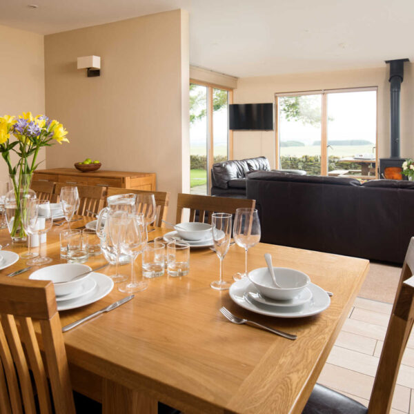 Table laid with crockery, cutlery and glasses - Vesta View