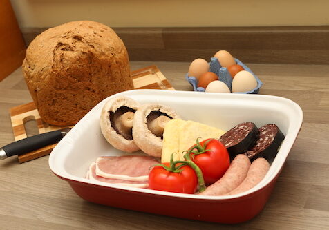 Dish containing Breakfast Items