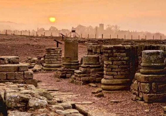 View of Corbridge Roman Town, Northumberland