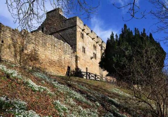 View of Aydon Castle, Northumberland